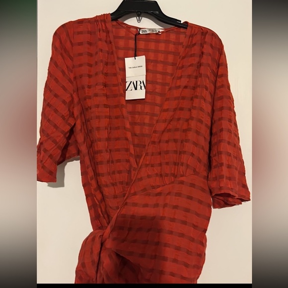 Zara orange wrap Large - Picture 3 of 5